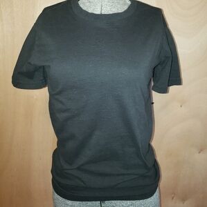 𝅺BASIC black t-shirt Set of 4, XS.